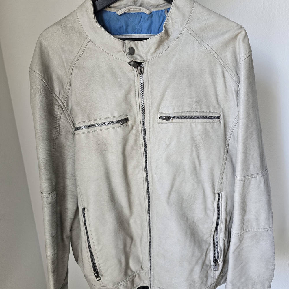 Y2k Gray Oversized Bomber Jacket